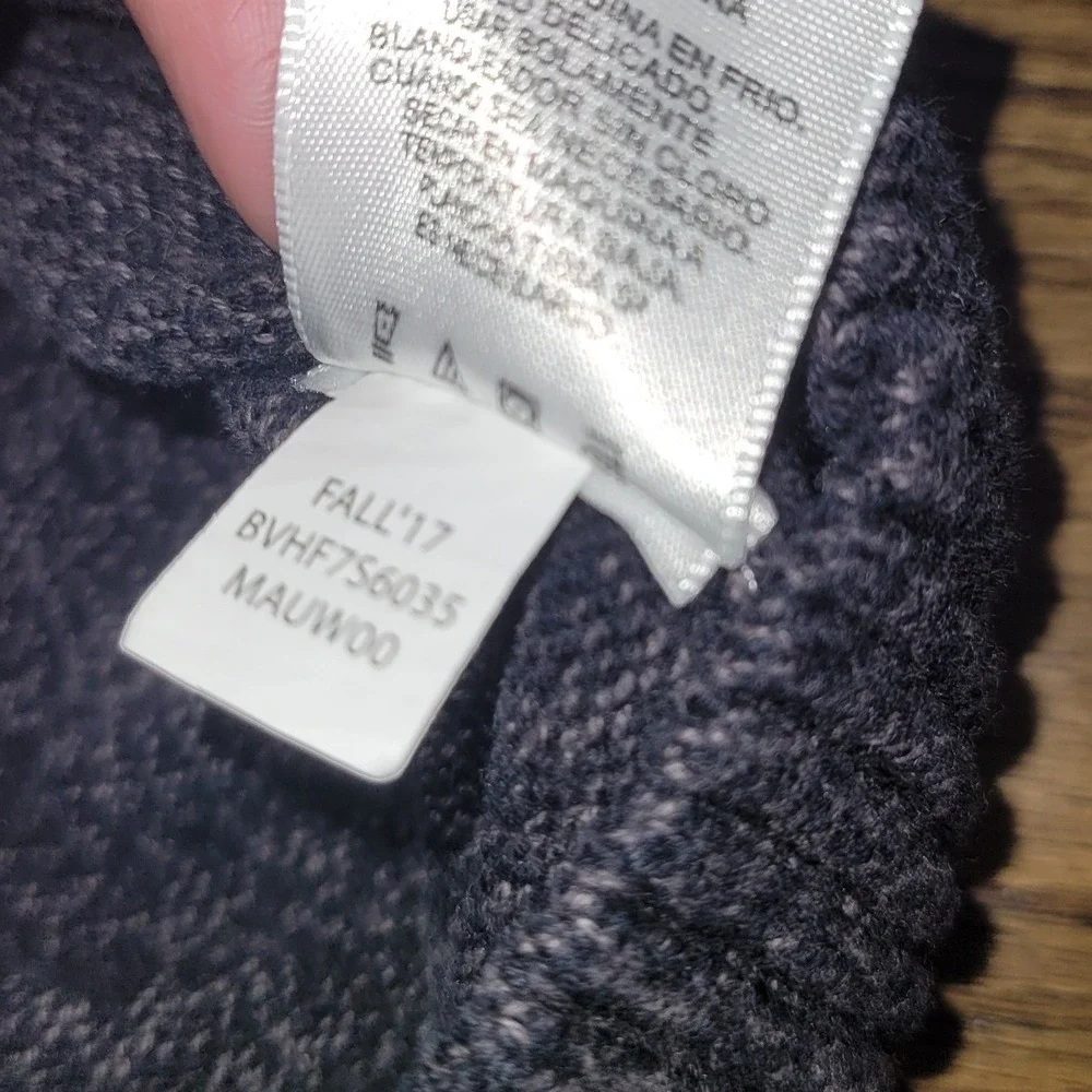 Haggar Textured Knit Sweater Dark Gray Crewneck 100% Cotton Pullover grandpacore